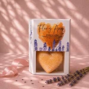 Bomba de baño artesanal Flor y Amor