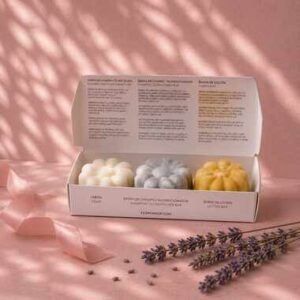 Pack de viaje de cosmética sólida Flor y Amor